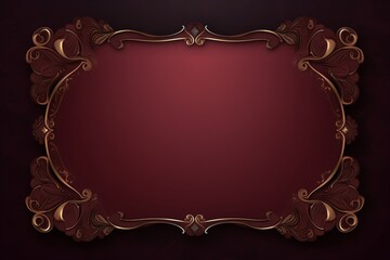 Wall Mural - maroon card with empty space for copy