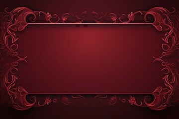 Wall Mural - maroon card with empty space for copy