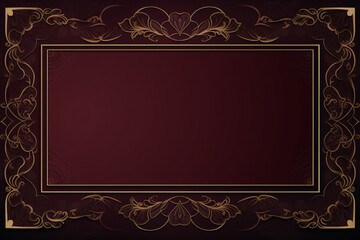 Wall Mural - maroon card with empty space for copy