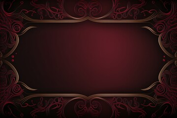 Wall Mural - maroon card with empty space for copy