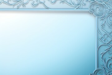 Wall Mural - light blue color greeting card background