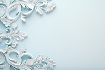 Wall Mural - light blue color greeting card background