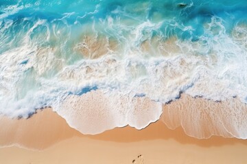  Aerial view of beautiful beach landscape