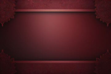 Wall Mural - red or maroon color frame for greeting card or banner design