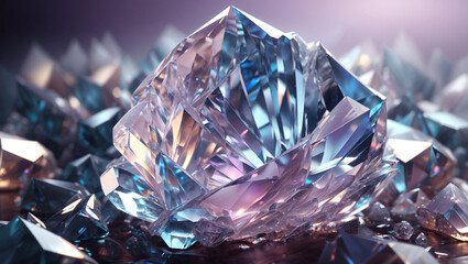 Close-up of shiny crystals, background