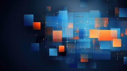 Wall Mural - abstract background blue orange modern geometric shape for wallpaper banner leaflet catalog cover fl