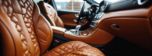 luxury car leather interior