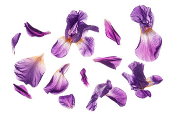 Wall Mural - purple iris flower