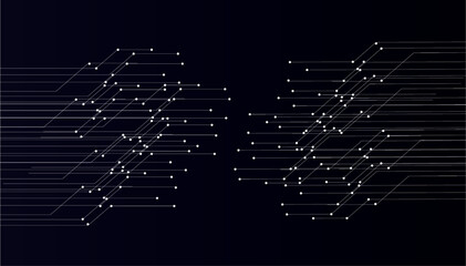 Poster - Future technology technical network banner background.
