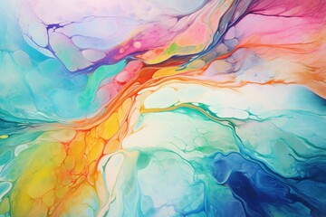 Wall Mural - snaking metallic swirls currents of translucent hues, and foamy sprays of color shape the landscape of these free-flowing textures. Natural luxury abstract fluid art painting in liquid ink technique