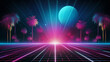 © Aura - banner for printing night disco parties retro vintage