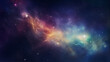 beautiful universe infinity space with nebula and star light