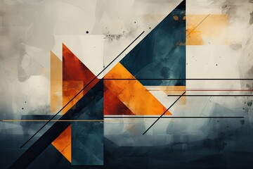 Fototapete - Multicolored and Colorful abstract background. Illustration for cover, interior design. Generative AI