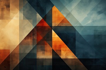 Fototapete - Multicolored and Colorful abstract background. Illustration for cover, interior design. Generative AI