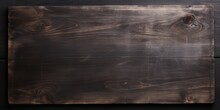 Dark Background With Wooden Board Mockup
