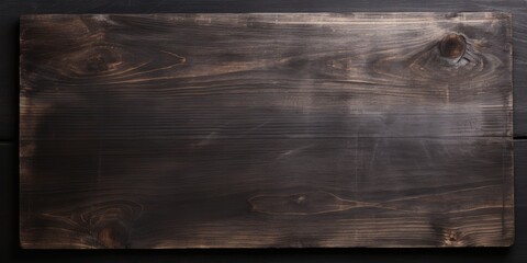 Wall Mural - dark background with wooden board mockup