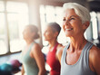 © Artem81 - Middle-aged women enjoying fitness class. The concept of active life