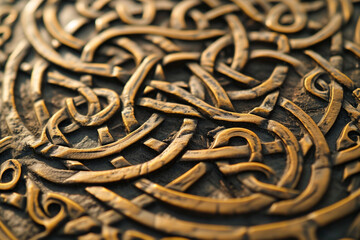 Aufkleber - An illustration of the intricate Celtic knot, symbolizing eternal life and endless cycles.