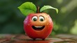 © Zahid - funny apple cartoon character