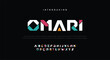 Omari Crypto colorful stylish small alphabet letter logo design.