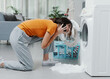 © StockPhotoPro - Broken washing machine at home