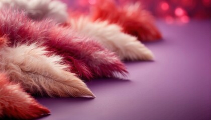 Wall Mural - Fluffy fur background decoration