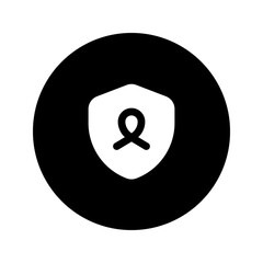 Poster - awareness glyph circular icon