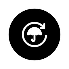 Sticker - renew glyph circular icon