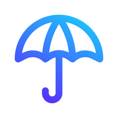 Wall Mural - umbrella gradient icon