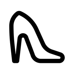 Wall Mural - high heels line icon