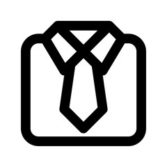 Poster - suit line icon