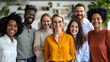 © mr_marcom - team with diversity and teamwork in a cheerful office environment