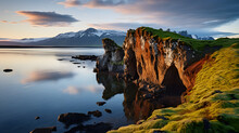 Hvtserkur Vannes Peninsula In Northwest Iceland