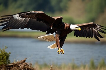 Canvas Print - american bald eagle