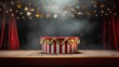 Circus mockup, product display podium, manege
