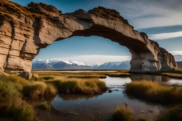 Poster - lake and mountains