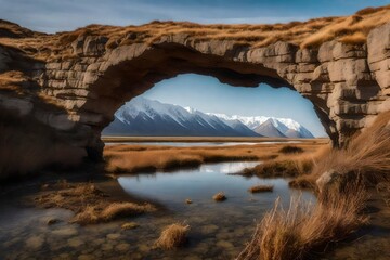 Canvas Print - lake in the mountains