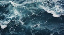 Tumultuous Ocean Waves During A Storm