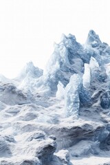 Poster - Icebergs floating in the middle of the ocean. Suitable for nature and climate change-related projects