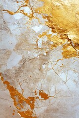 Aufkleber - A detailed view of a marble surface painted with gold. Perfect for adding a touch of elegance and luxury to any design project