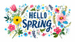 spring greetings say hello spring