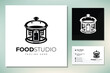 Food studio vector logo template
