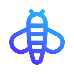 Wall Mural - bee gradient icon