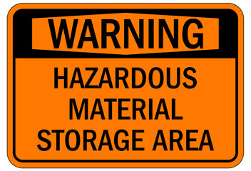 Wall Mural - Hazardous area sign