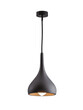 Modern blackpendant ceiling lamp isolated on transparent background, no background, cutout. Interior design concept. 