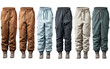 Cozy Thermal Winter Jogger Styles on Transparent Background