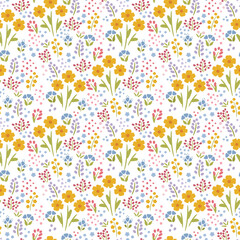 Wall Mural - Beautiful floral seamless pattern for interior decor, wallpaper, cover, fabric