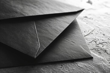 Aufkleber - Two envelopes are pictured on a table. This image can be used for various purposes