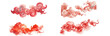 Chinese cloud cartoonish red element. for designs with an Eastern flair, a sense of warmth and tradition