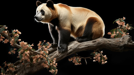 Wall Mural - black bear cub high definition photographic creative image